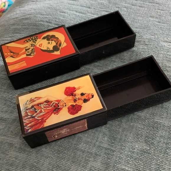 2001 Lucy Lu collectable Vintage Style Decorative Boxes - Picture 5 of 5